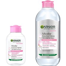 Odea Garnier Skin Naturals Micellar Kusursuz Makyaj Temizleme Suyu (100 Ml) & Micellar Kusursuz Makyaj Temizleme Suyu (400 Ml) Cilt Bakım Seti