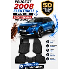 PINUKS Peugeot 2008 Elektrikli 2024  Model Uyumlu 5d Araca Özel Oto Paspas Premium Serisi