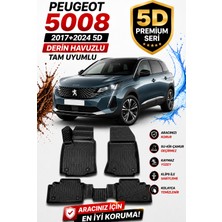 PINUKS Peugeot 5008 2018  Model Uyumlu 5d Araca Özel Oto Paspas Premium Serisi
