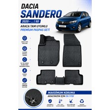 PINUKS Dacia Sandero 2020  Model Uyumlu 5d Araca Özel Oto Paspas Premium Serisi