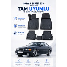 PINUKS Bmw  3 Serisi  E36 1990-2000  Model Uyumlu 5d Araca Özel Oto Paspas Premium Serisi