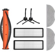 Odea Robotyedek, S10T STFCR01SZ Xiaomi Uyumlu Yedek Ana Fırça Hepa Filtre Siyah Yan Fırça Mop-7 Parça