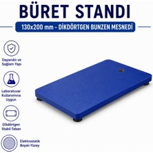 Labolist Büret Standı 130X200 mm - Dikdörtgen Bunzen Mesnedi