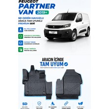 PINUKS Peugeot Partner Van 2024  Model Uyumlu 5d Araca Özel Oto Paspas Premium Serisi