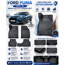 PINUKS Ford Puma 2020  Model Uyumlu 5d Araca Özel Oto Paspas Premium Serisi