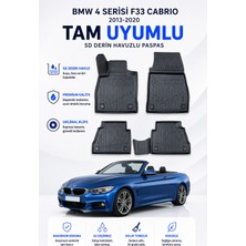 PINUKS Bmw  4 Serisi F33 Cabrıo 2014  Model Uyumlu 5d Araca Özel Oto Paspas Premium Serisi