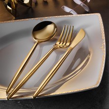 Odea Ar Yıldız Aryıldız Versay Gold 36 Parça Çatal Kaşık Bıçak Takımı AR248225