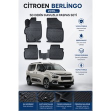 PINUKS Citroen  Berlingo 2019-..  Model Uyumlu 5d Araca Özel Oto Paspas Premium Serisi
