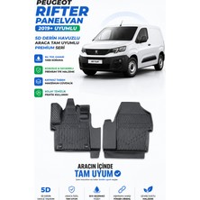 PINUKS Peugeot Rifter Panelvan 2025  Model Uyumlu 5d Araca Özel Oto Paspas Premium Serisi