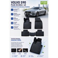 PINUKS Volvo S90 Plug-In 2025  Model Uyumlu 5d Araca Özel Oto Paspas Premium Serisi