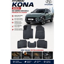 PINUKS Hyundai Kona Benzin/dizel 2024  Model Uyumlu 5d Araca Özel Oto Paspas Premium Serisi