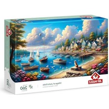 Odea Mutlu Yelkenler Kasabası Temalı 260 Parça Puzzle, Eğlenceli Oyun