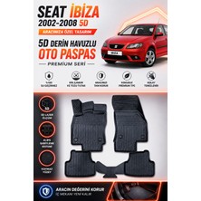 PINUKS Seat  Ibiza  2006  Model Uyumlu 5d Araca Özel Oto Paspas Premium Serisi