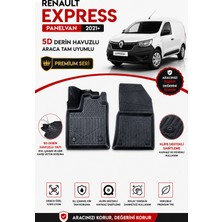 PINUKS Renault  Express Panelvan 2022  Model Uyumlu 5d Araca Özel Oto Paspas Premium Serisi