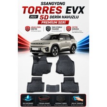 PINUKS Ssangyong  Torres Evx 2023-2024-2025  Model Uyumlu 5d Araca Özel Oto Paspas Premium Serisi