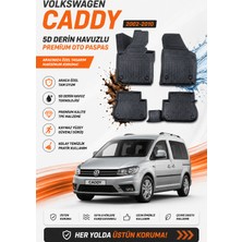 PINUKS Volkswagen Caddy 2007  Model Uyumlu 5d Araca Özel Oto Paspas Premium Serisi
