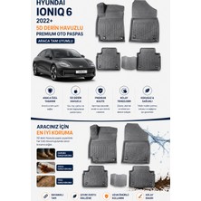 PINUKS Hyundaı Ioniq 6 2024  Model Uyumlu 5d Araca Özel Oto Paspas Premium Serisi