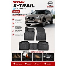 PINUKS Nissan X-Trail E-Power 2025  Model Uyumlu 5d Araca Özel Oto Paspas Premium Serisi