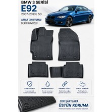 PINUKS Bmw 3 Serisi  E92 2007-2013  Model Uyumlu 5d Araca Özel Oto Paspas Premium Serisi