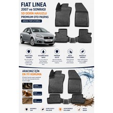 PINUKS Fiat  Linea 2014  Model Uyumlu 5d Araca Özel Oto Paspas Premium Serisi