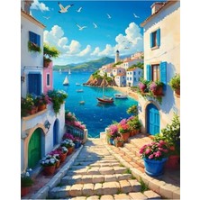 Odea Sayılarla Boyama Numaralı Tuval Seti, 40X50 cm