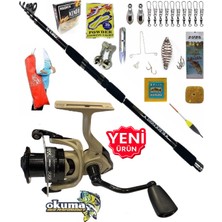 Oslo Okuma Outrax 6000 360CM 100-200GR Black Fight Profesyonel Sazan Kıyı Olta Takımı Seti