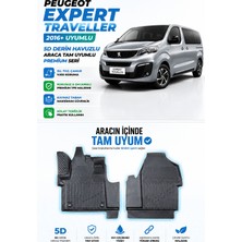 PINUKS Peugeot Expert Traveller 2017  Model Uyumlu 5d Araca Özel Oto Paspas Premium Serisi