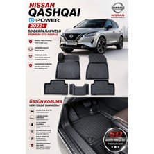 PINUKS Nissan Qashqaı E-Power 2025  Model Uyumlu 5d Araca Özel Oto Paspas Premium Serisi