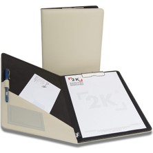 Odea 2k 501-10 Sekreterlik/sekreter Tablası/sekreter Notluğu A4 Suni Deri Notluk Dosyası, Bej, A4