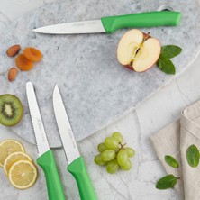 Odea Aryıldız Rexa 3 Parça Sebze Bıçak Seti Yeşil 10 cm