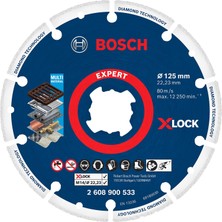 Odea Bosch Professional 1x Expert Diamond Metal Wheel X-Lock Kesme Diski 125 mm (Dökme Demir, Paslanmaz Çelik, Çelik, Demir Içermeyen Metalle, Ø 125 Mm, Aksesuar Küçük Avuç Taşlama Makinesi)