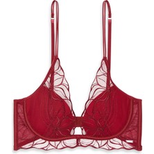 Calvin Klein Kadın Kırmızı Calvin Klein Lıghtly Lıned Plunge Kırmızı Kadın Sütyen