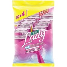 Odea Lady Çift Bıçaklı 10+4 Lü Paket