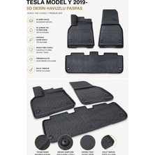 PINUKS Tesla Model Y  2023  Model Uyumlu 5d Araca Özel Oto Paspas Premium Serisi