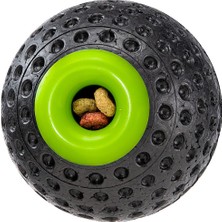 Odea Ferplast Chewa Boıng Ball Yeniden Doldurulabilir Köpek Oyuncağı Süper Zıplayan ve Yüzen - Çiğnemeye Dayanıklı Malzeme - Diş Hijyeni Için 3D Doku - Ultra Dayanıklı - Italyan Tasarımı - Beden L, Siyah
