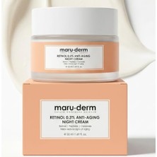 Odea Maruderm Retinol%0.3 Yaşlanma Karşıtı Gece Kremi – Kırışıklık Karşıtı Yenileyici Yüz Kremi, Seramid & Peptit Kompleksi Ile, 50 ml