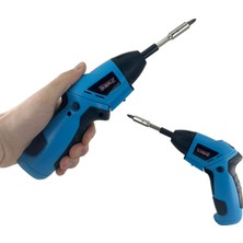 Odea Coverzone 6V Pilli Tornavida Seti | 180 Rpm Güçlü Vidalama, LED Aydınlatmalı, Katlanabilir Ergonomik Gövde, Ileri-Geri Ayarlı Çok Amaçlı Vidalama | 615