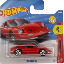 Odea Hot Wheels Ferrari Dino 206 Gt Red - JJH56 - Short Card (1/64)