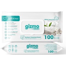 Gizmo Clean Yüzey Temizlik Havlusu Beyaz Sabun Kokulu 100 Lü