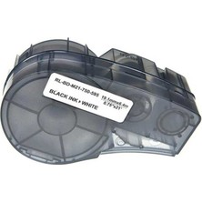 Brady M21-750-595 Muadil Etiket Kaset Beyaz Üzeri Siyah 19,1mm x 6,9m