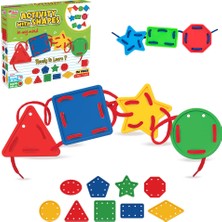 Dede Şekillerle İp Geçirme Aktivitesi / Shape Lacing Activity