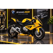 Msz Bmw S1000 Rr Sarı 1:12 Die-Cast Model Motosiklet