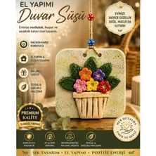 Nesli Evim 2 Adet Çiçek Sepetı Duvar Süsü