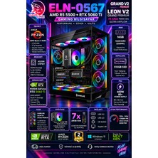 Gameline ELN-0567 Amd R5 5500 - Rtx 5060 Tı - A520M - 512GB SSD - 16GB Ram Masaüstü Oyuncu Bilgisayarı