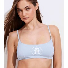 Tommy Hilfiger Kadın / Kız Mavi Tommy Hilfiger Bralette Seal Logo, C1O Mavi Bikini Üstü
