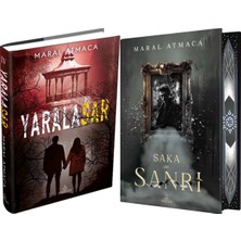 Ephesus Yayınları Yaralasar 4 Ciltli ve Saka ve Sanrı 3 Yan Boyamalı Ciltli (Maral Atmaca) 2li Set