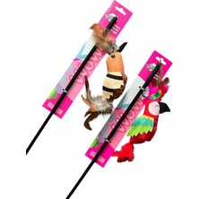 Nunbell Wow Kedi Oyuncak Olta Papagan