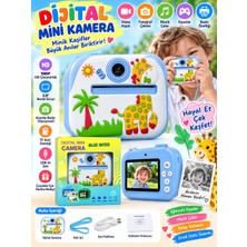 Azurtech Çocuk Dijital Mini Kamera 1080P Hd 2.0” Ekran Fotoğraf Video Oyun Müzik USB Şarj