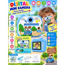 Azurtech Çocuk Dijital Mini Kamera 1080P Hd 2.0” Ekran Fotoğraf Video Oyun Müzik USB Şarj