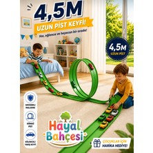 Hayal Bahçesi Esnek Yarış Pisti Kıvrılabilen Aksiyon Pisti Go Track 4.5 mt